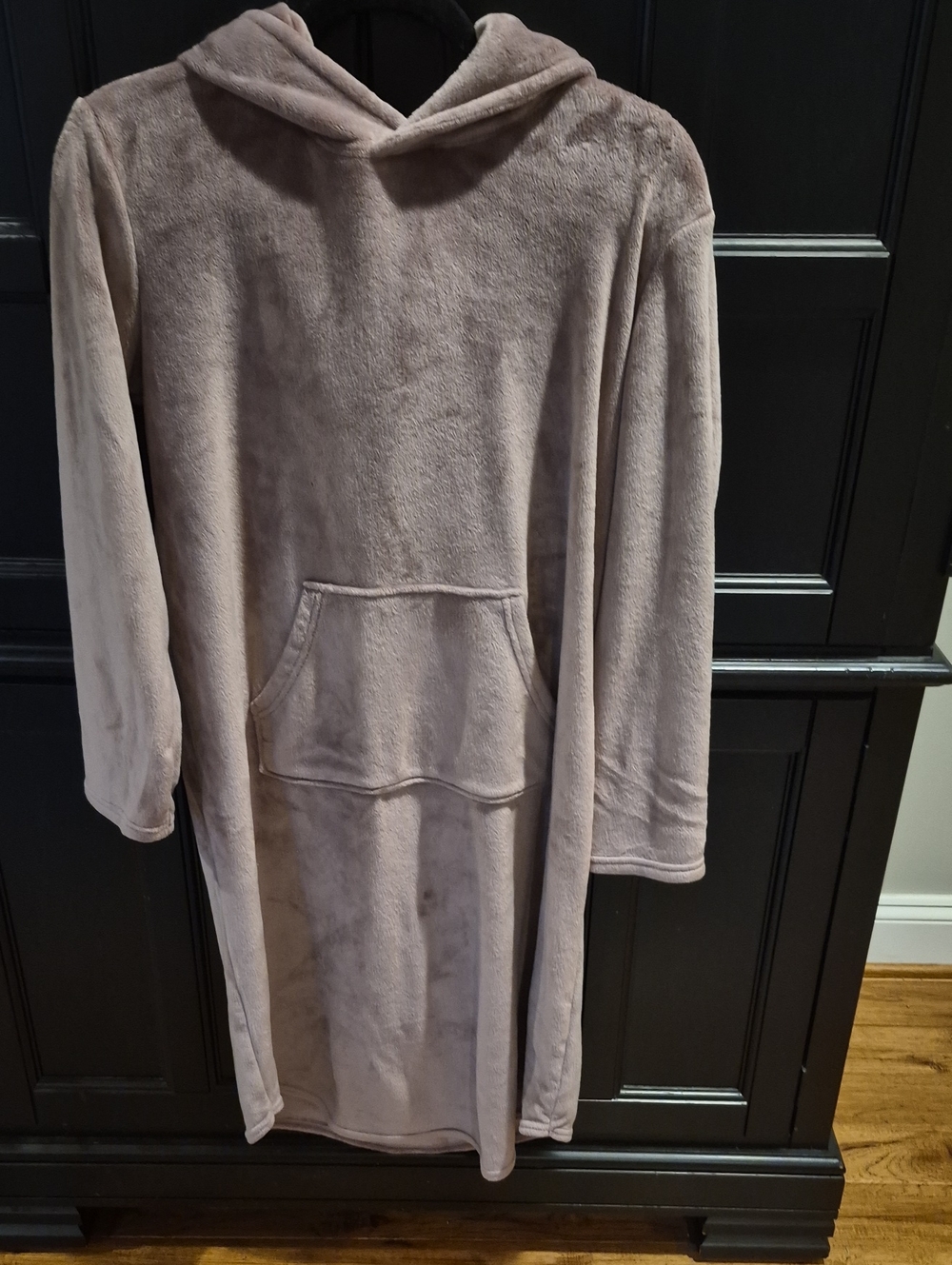 Plush Hooded Robe Dress  - Cozy Women's Loungewear